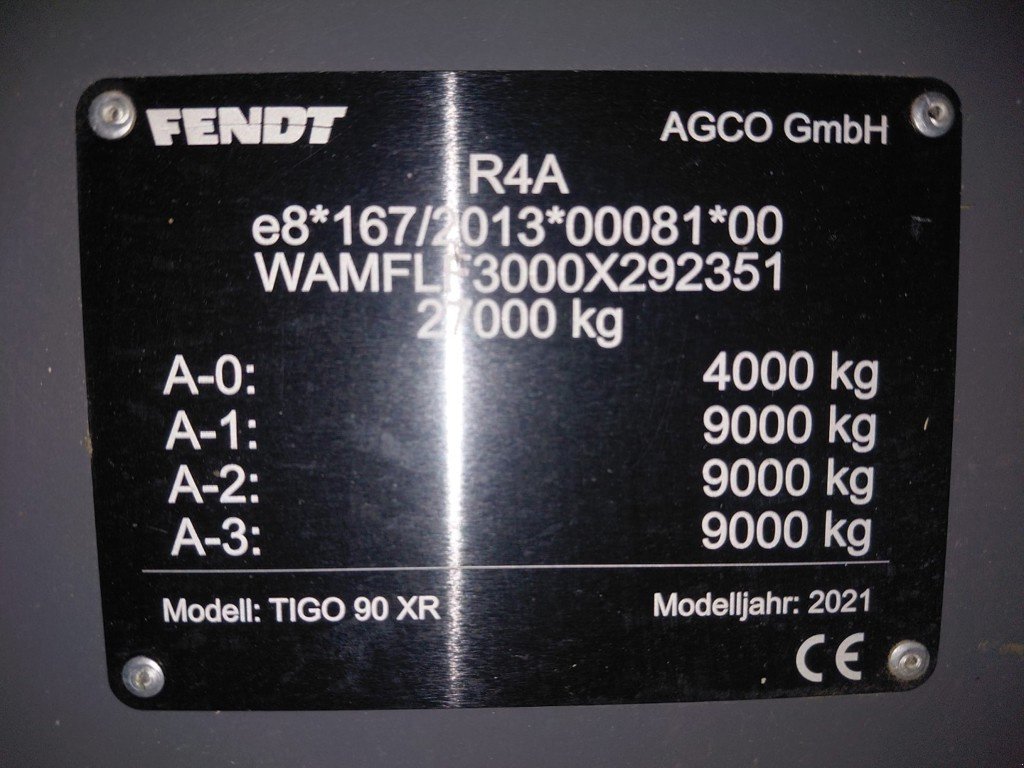 Ladewagen typu Fendt Tigo 90 XR, Gebrauchtmaschine v Regensdorf (Obrázek 8)