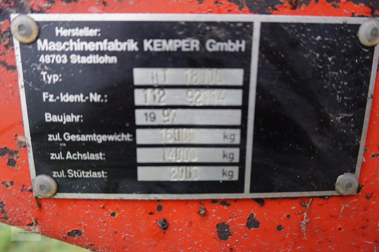 Ladewagen типа Kemper Unitrans 18000, Gebrauchtmaschine в Borken (Фотография 11)