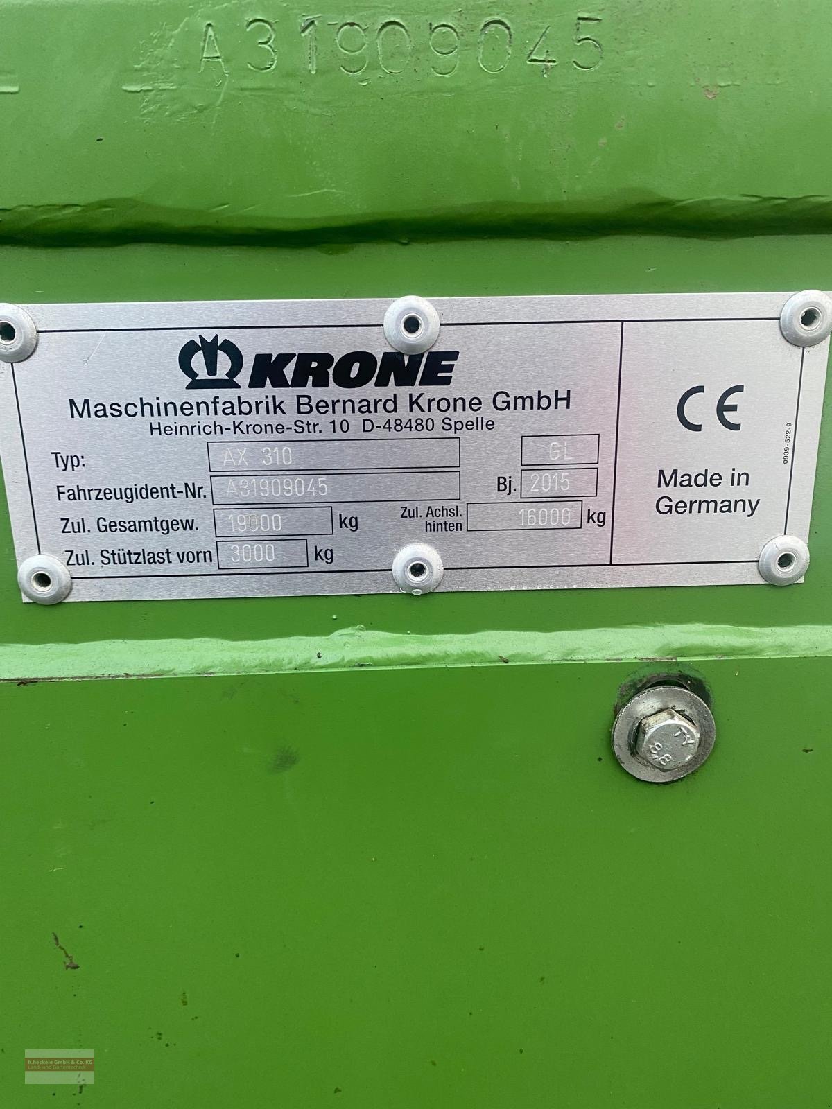 Ladewagen типа Krone AX 310 GL, Gebrauchtmaschine в Epfendorf (Фотография 11)