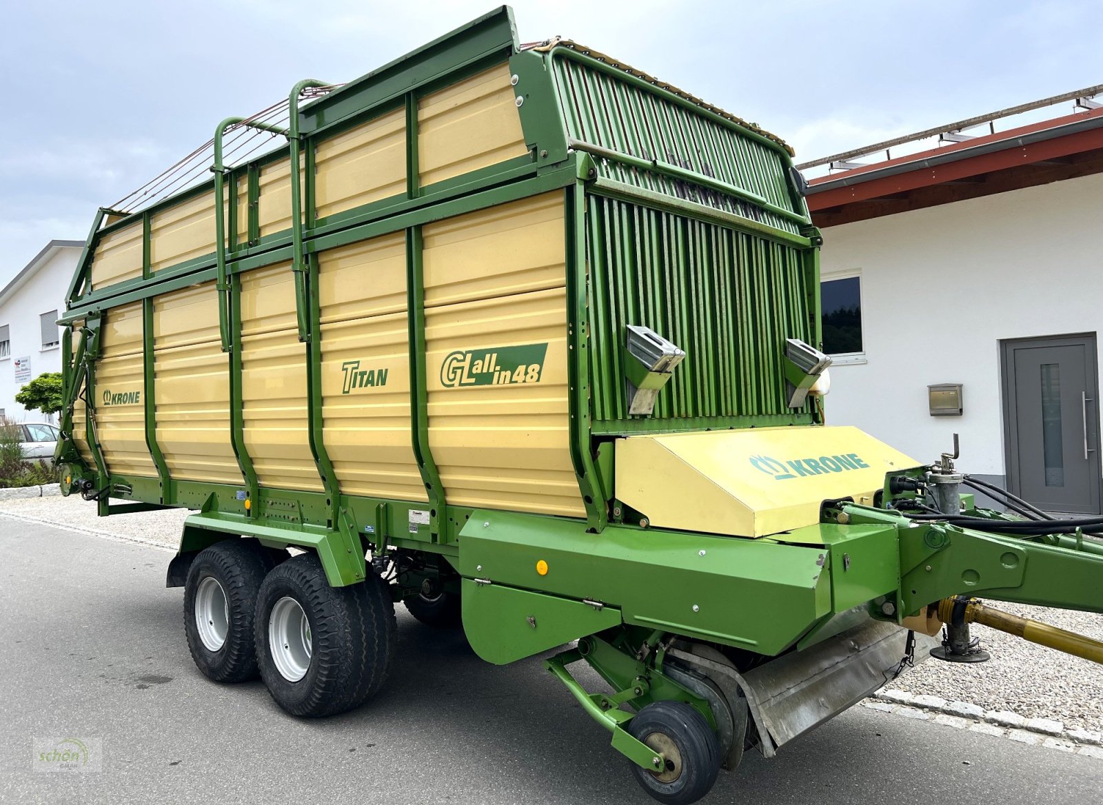 Ladewagen del tipo Krone Titan 6/48 GL All In - ein großer Schwingen-Ladewagen mit Druckluftbremse, Gebrauchtmaschine In Burgrieden (Immagine 15)