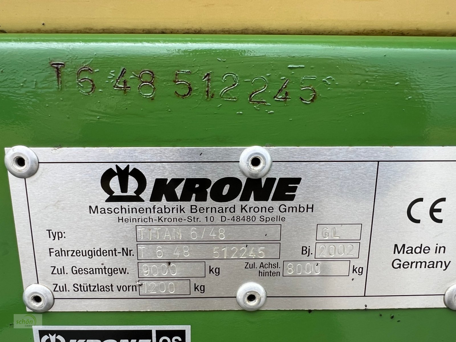 Ladewagen del tipo Krone Titan 6/48 GL All In - ein großer Schwingen-Ladewagen mit Druckluftbremse, Gebrauchtmaschine In Burgrieden (Immagine 30)