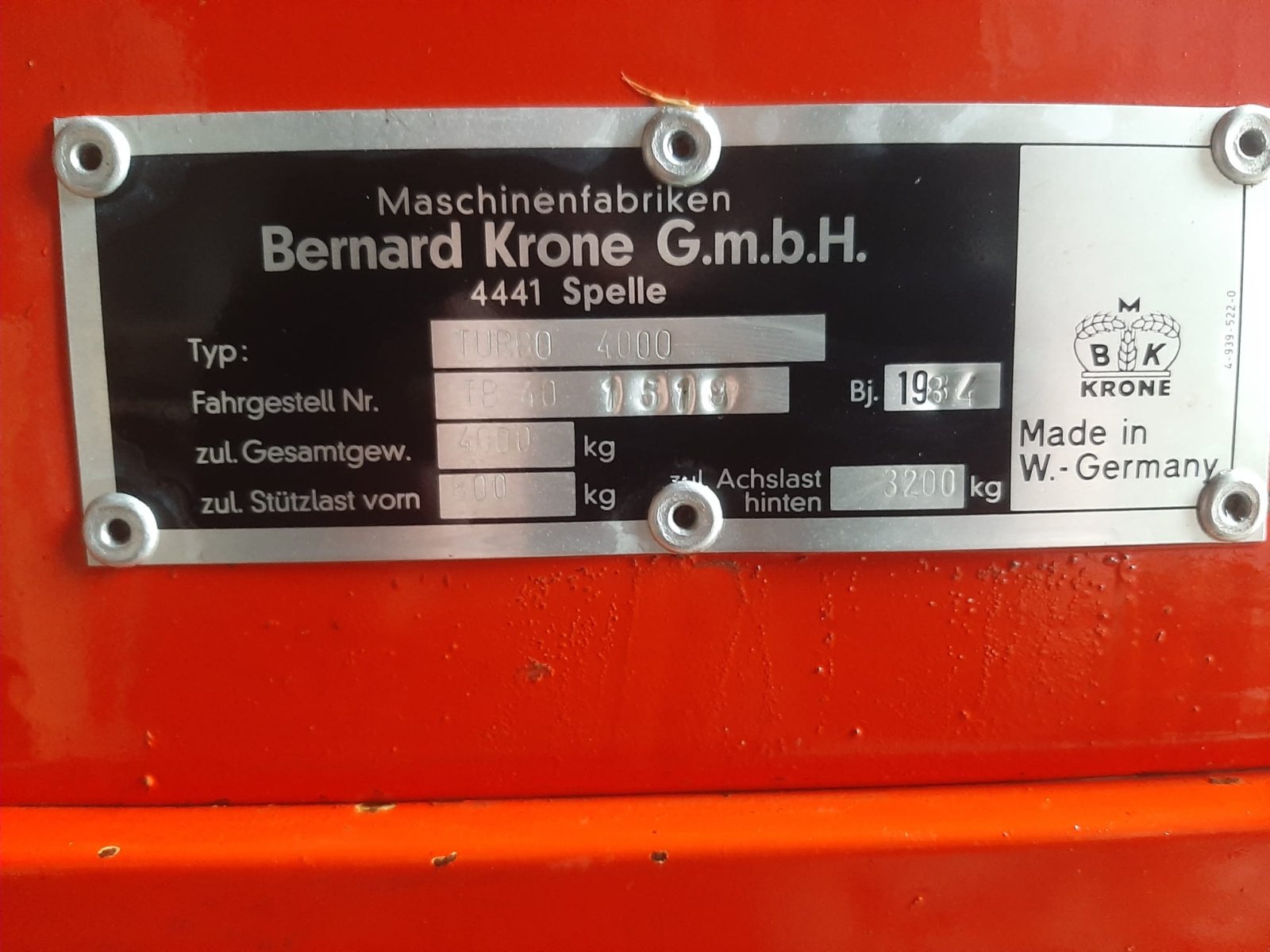 Ladewagen des Typs Krone Turbo 4000, Gebrauchtmaschine in Ostrach (Bild 8)