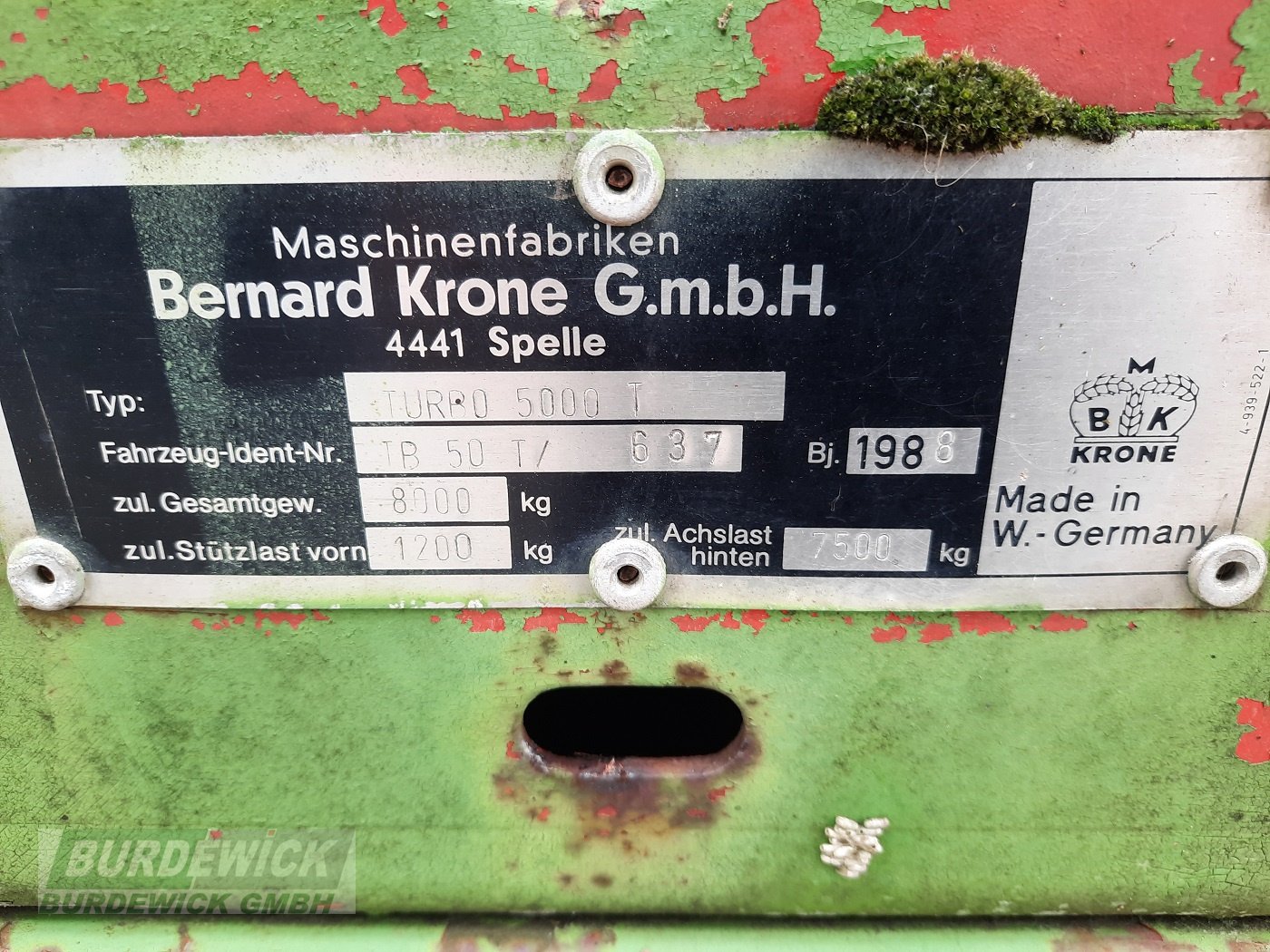 Ladewagen typu Krone Turbo 5000 T, Gebrauchtmaschine w Lamstedt (Zdjęcie 13)