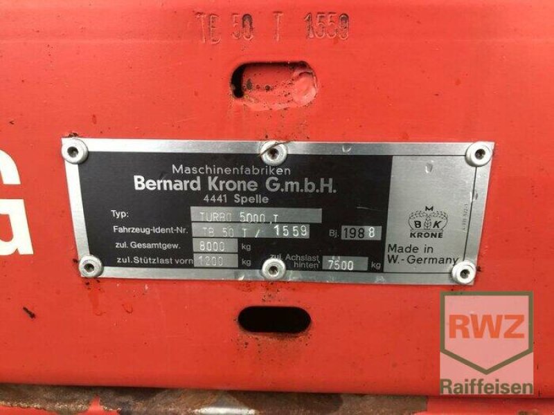 Ladewagen типа Krone Turbo 5000, Gebrauchtmaschine в Prüm (Фотография 4)