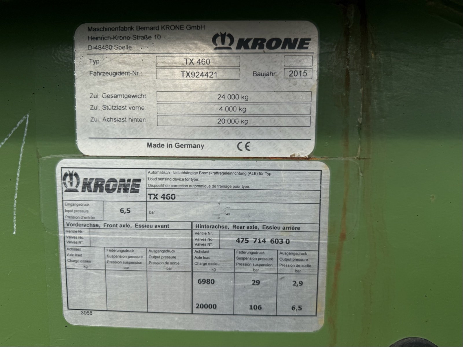 Ladewagen des Typs Krone TX 460, Gebrauchtmaschine in Gadebusch (Bild 11)