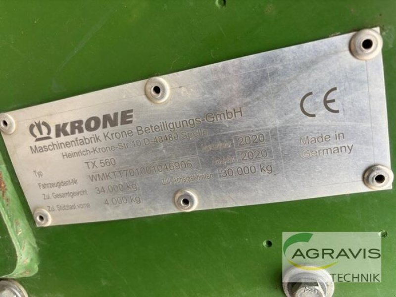 Ladewagen typu Krone TX 560, Gebrauchtmaschine v Coppenbrügge (Obrázek 19)