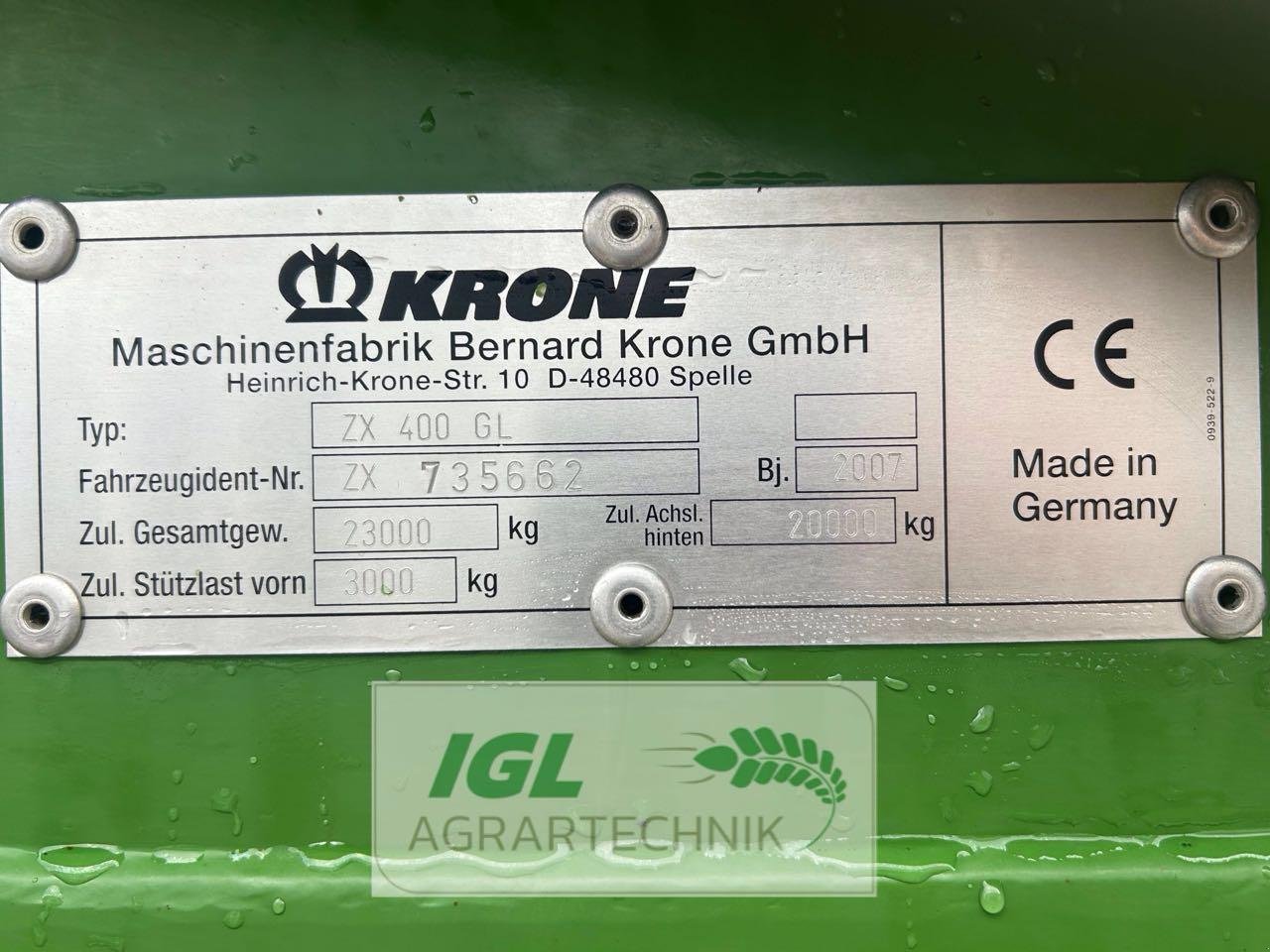 Ladewagen typu Krone ZX 400 GL, Gebrauchtmaschine v Nabburg (Obrázok 12)