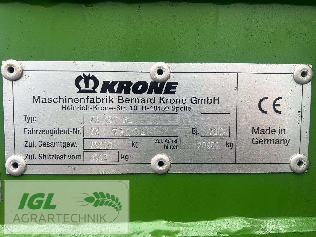 Ladewagen des Typs Krone ZX 450 GL, Gebrauchtmaschine in Nabburg (Bild 10)