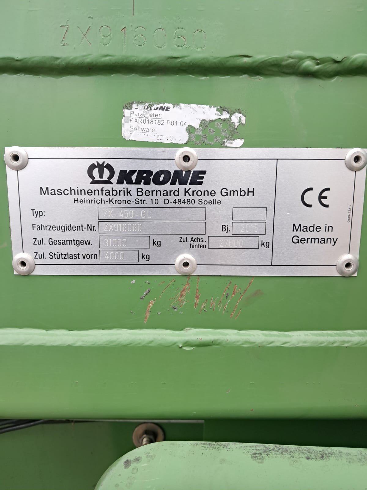 Ladewagen tipa Krone ZX 450 GL, Gebrauchtmaschine u Altusried (Slika 6)