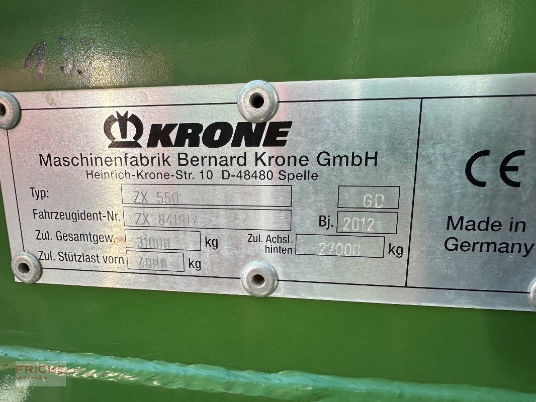 Ladewagen of the type Krone ZX 550 GD, Gebrauchtmaschine in Bockel - Gyhum (Picture 20)