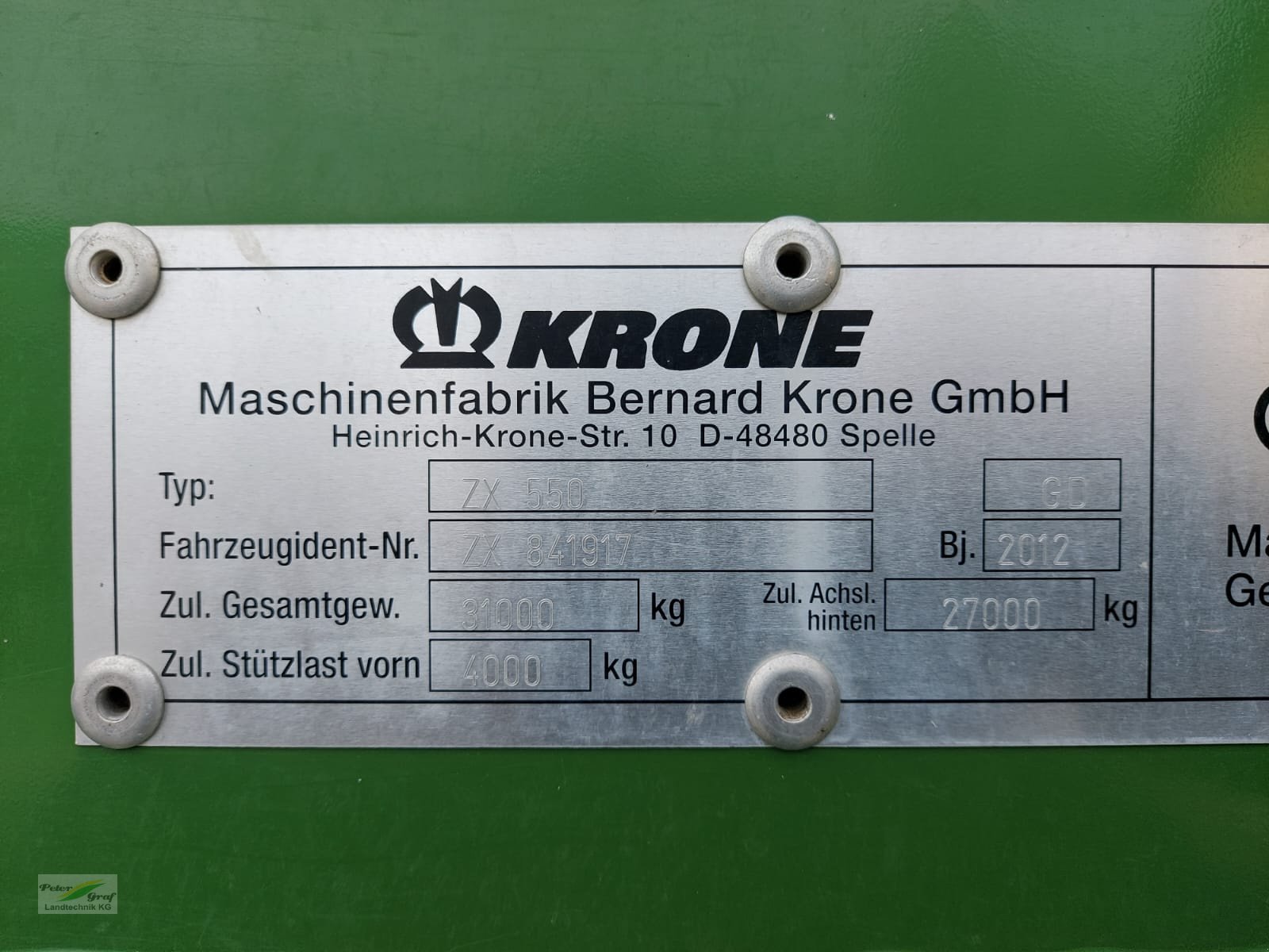 Ladewagen типа Krone ZX 550 GL, Gebrauchtmaschine в Pegnitz-Bronn (Фотография 15)