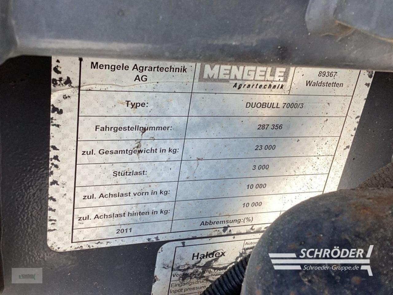 Ladewagen des Typs Mengele DUO BULL 7000 RS, Gebrauchtmaschine in Wildeshausen (Bild 17)
