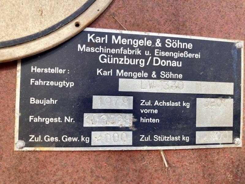 Ladewagen typu Mengele LW330 LW 330, Gebrauchtmaschine v Wierden (Obrázek 11)