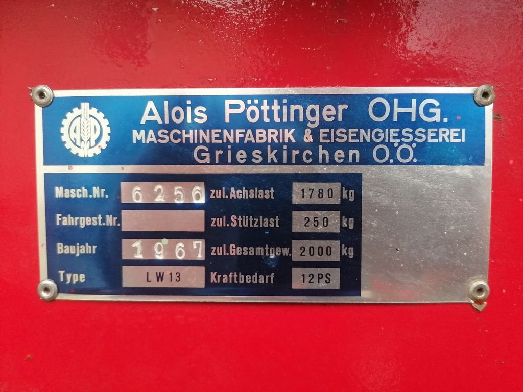 Ladewagen des Typs Pöttinger 15 - LW12, Gebrauchtmaschine in Weibern (Bild 3)