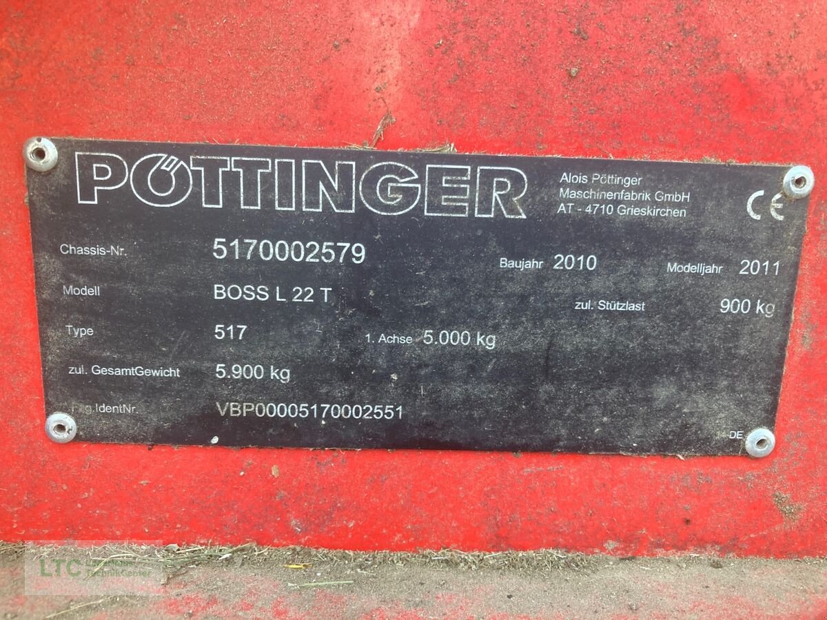 Ladewagen des Typs Pöttinger Boss 22LT, Gebrauchtmaschine in Redlham (Bild 17)