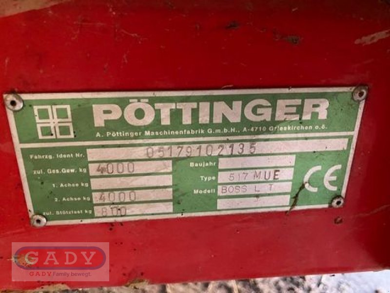 Ladewagen of the type Pöttinger Boss L 1T Supermatic Alpin, Gebrauchtmaschine in Lebring (Picture 6)