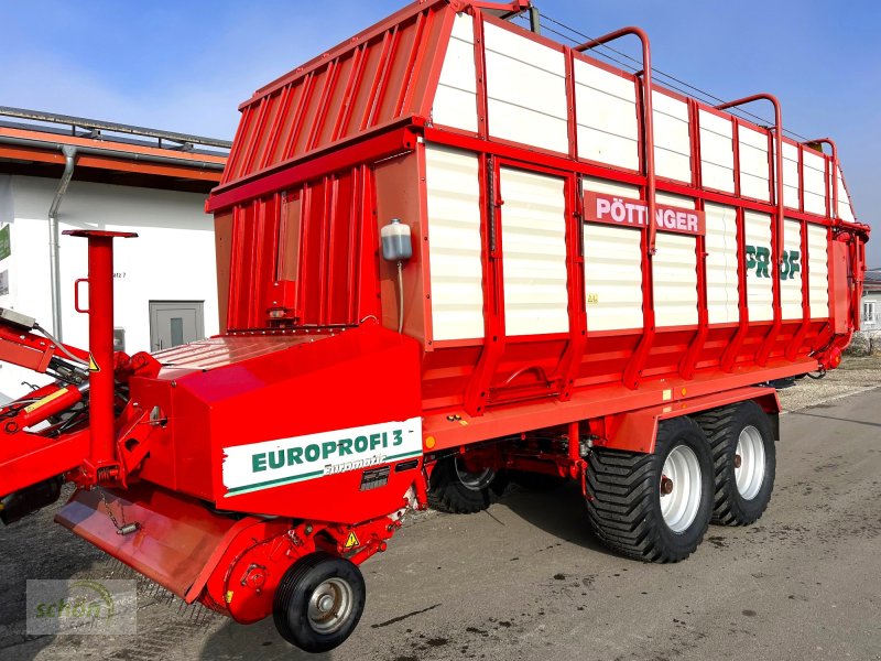 Ladewagen типа Pöttinger Europrofi 3 D mit neuer 22,5-Zoll-Bereifung und 16-Tonnen zul GG - wenig gelaufen, Gebrauchtmaschine в Burgrieden