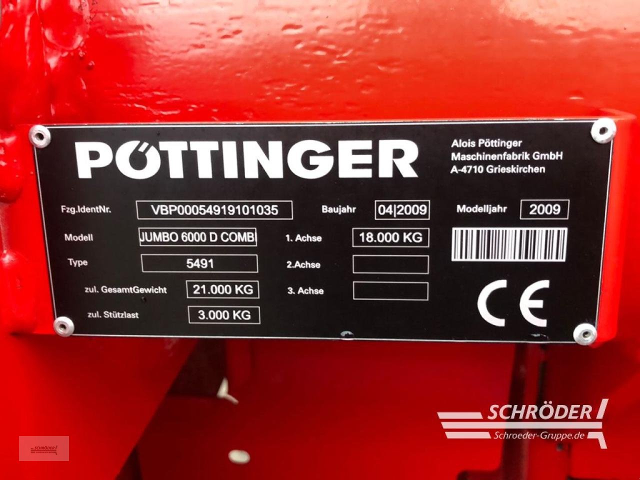 Ladewagen tip Pöttinger JUMBO 6000 D COMBI TYP 5491, Gebrauchtmaschine in Ahlerstedt (Poză 2)