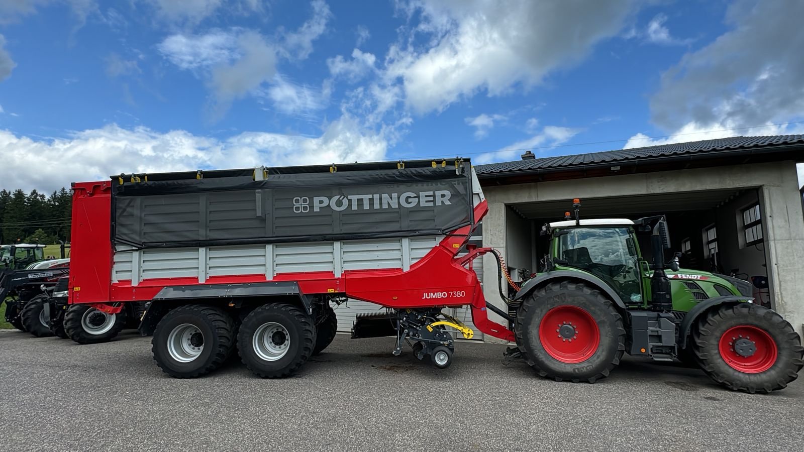 Ladewagen of the type Pöttinger Jumbo 7380 DB, Vorführmaschine in Traberg (Picture 1)
