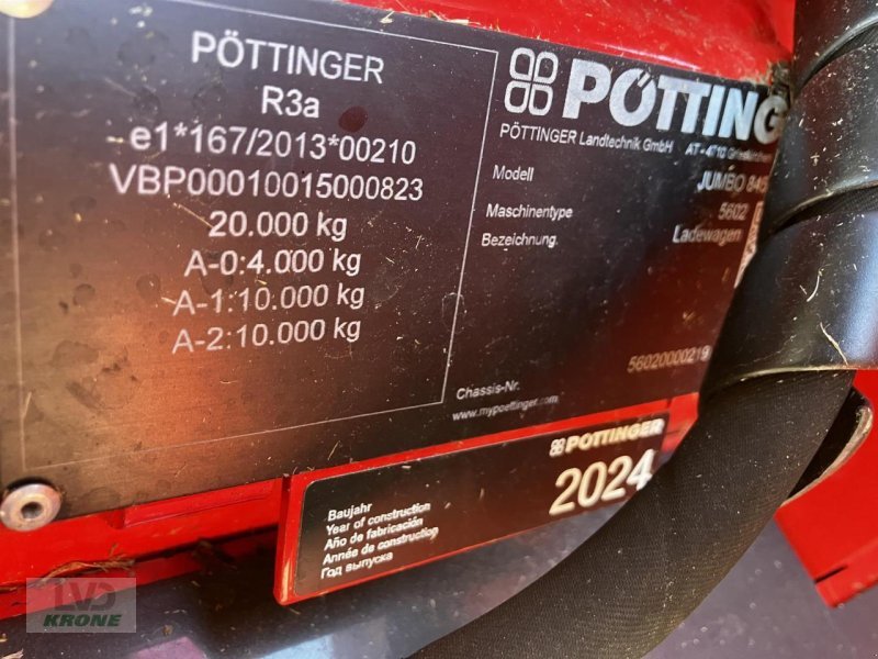 Ladewagen typu Pöttinger Jumbo 8450 DB, Gebrauchtmaschine v Spelle (Obrázek 14)