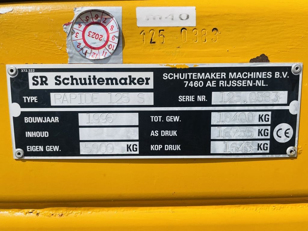 Ladewagen des Typs Schuitemaker Rapide 125 S Opraapwagen, Gebrauchtmaschine in BOEKEL (Bild 11)