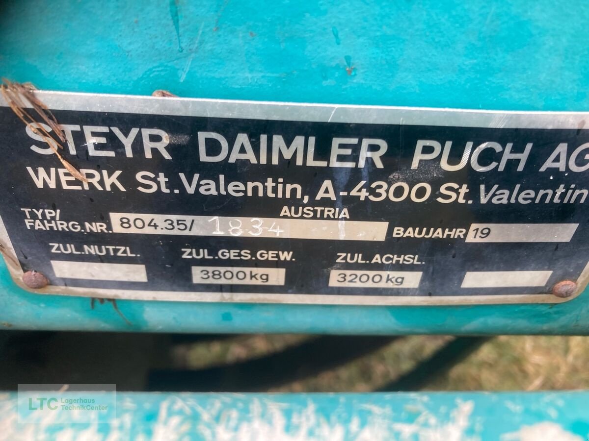 Ladewagen typu Steyr Hamster 803V, Gebrauchtmaschine v Redlham (Obrázek 4)