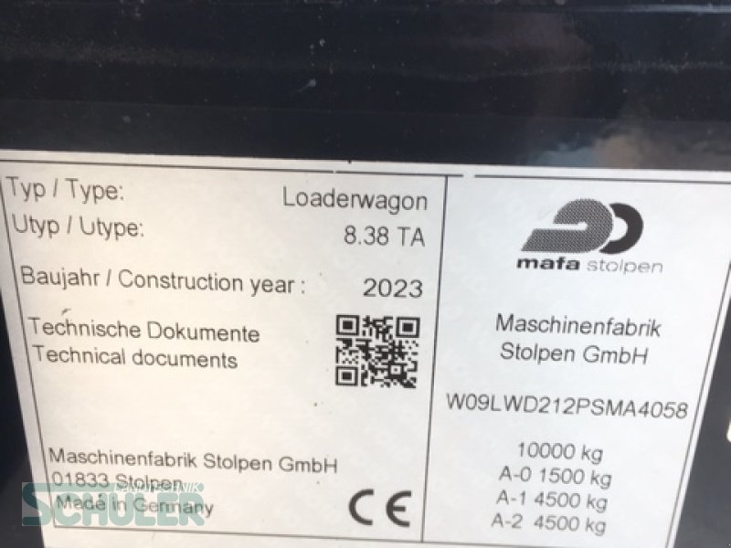 Ladewagen of the type Stolpen 8.38 TA, Gebrauchtmaschine in St. Märgen (Picture 10)