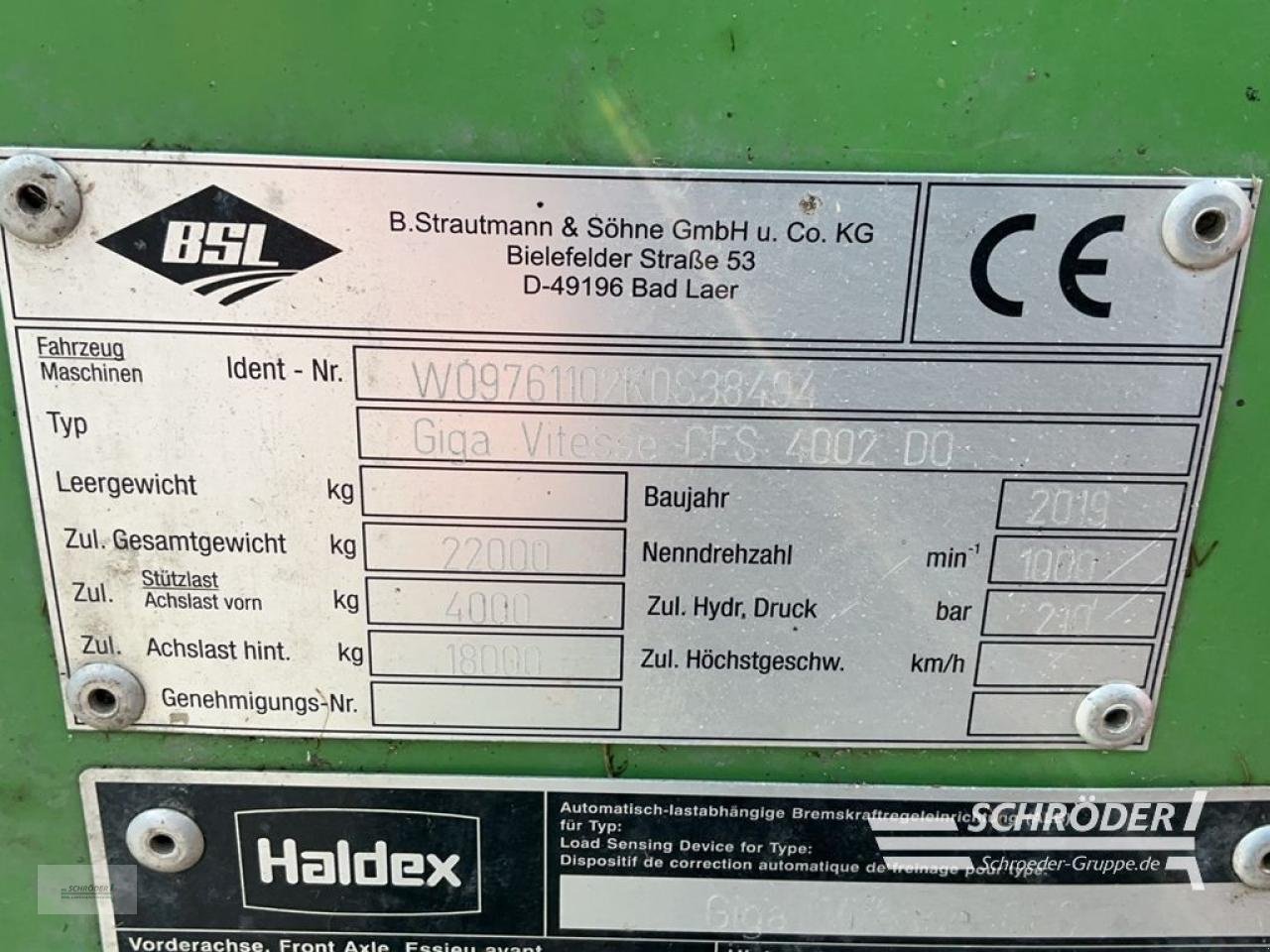Ladewagen of the type Strautmann GIGA VITESSE 4002 DO, Gebrauchtmaschine in Ahlerstedt (Picture 5)