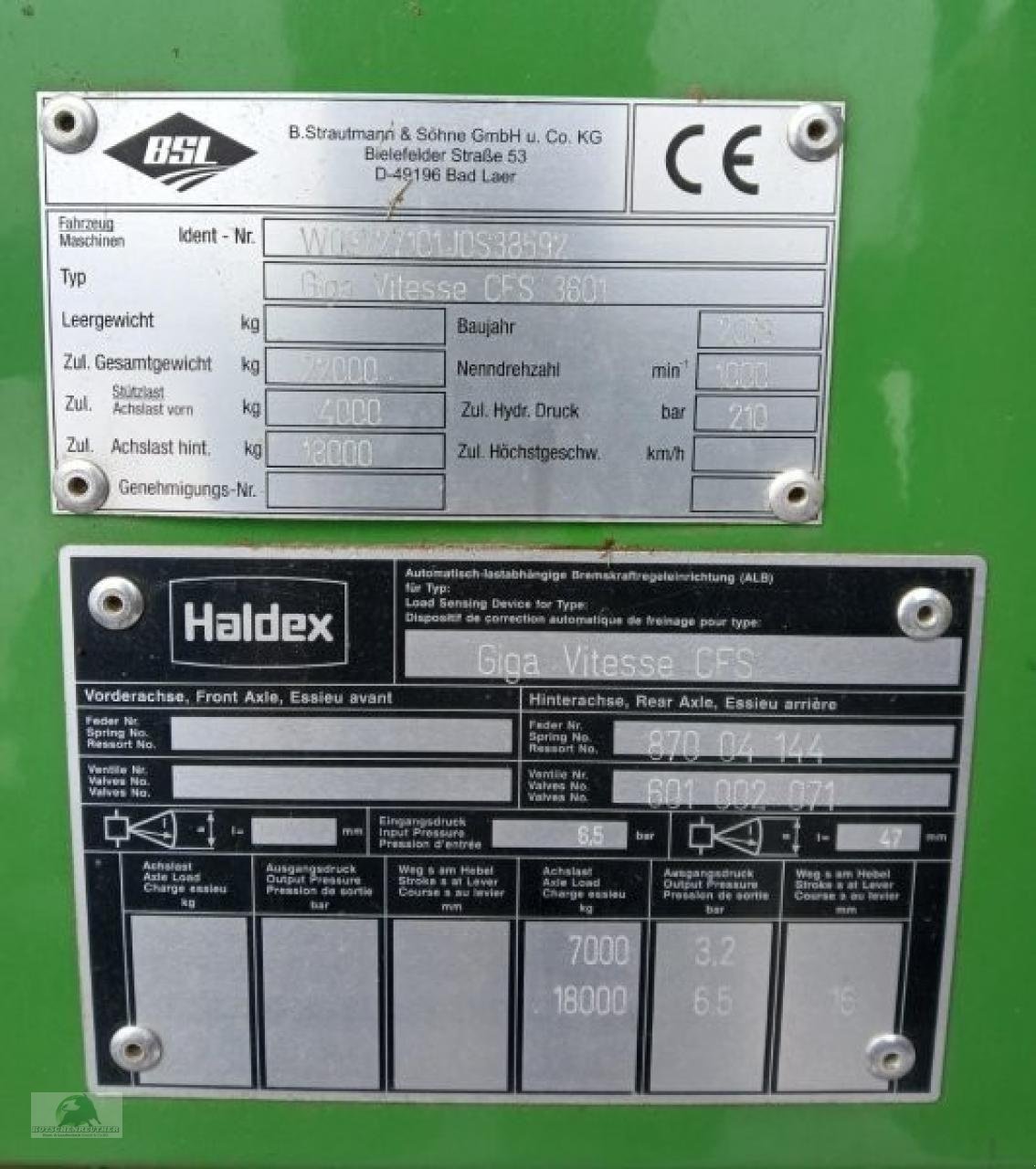 Ladewagen от тип Strautmann Giga-Vitesse CFS 3601, Gebrauchtmaschine в Münchberg (Снимка 17)