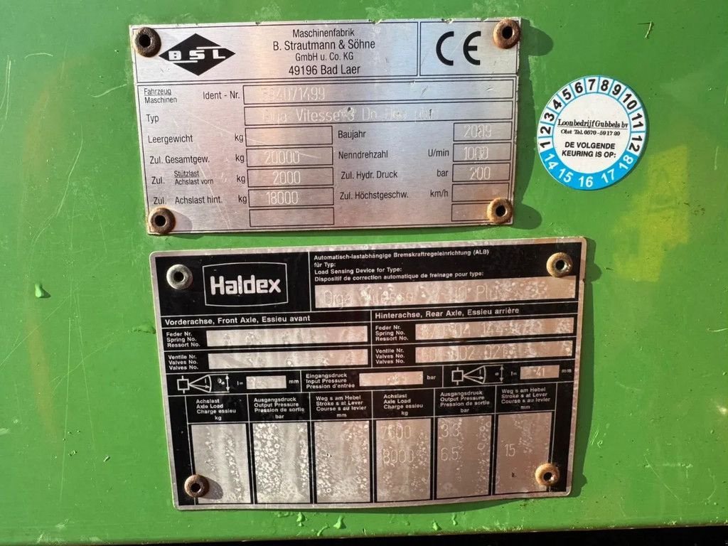 Ladewagen typu Strautmann Giga Vitesse III DO DUO Ladewagen opraapwagen, Gebrauchtmaschine v Ruinerwold (Obrázek 11)