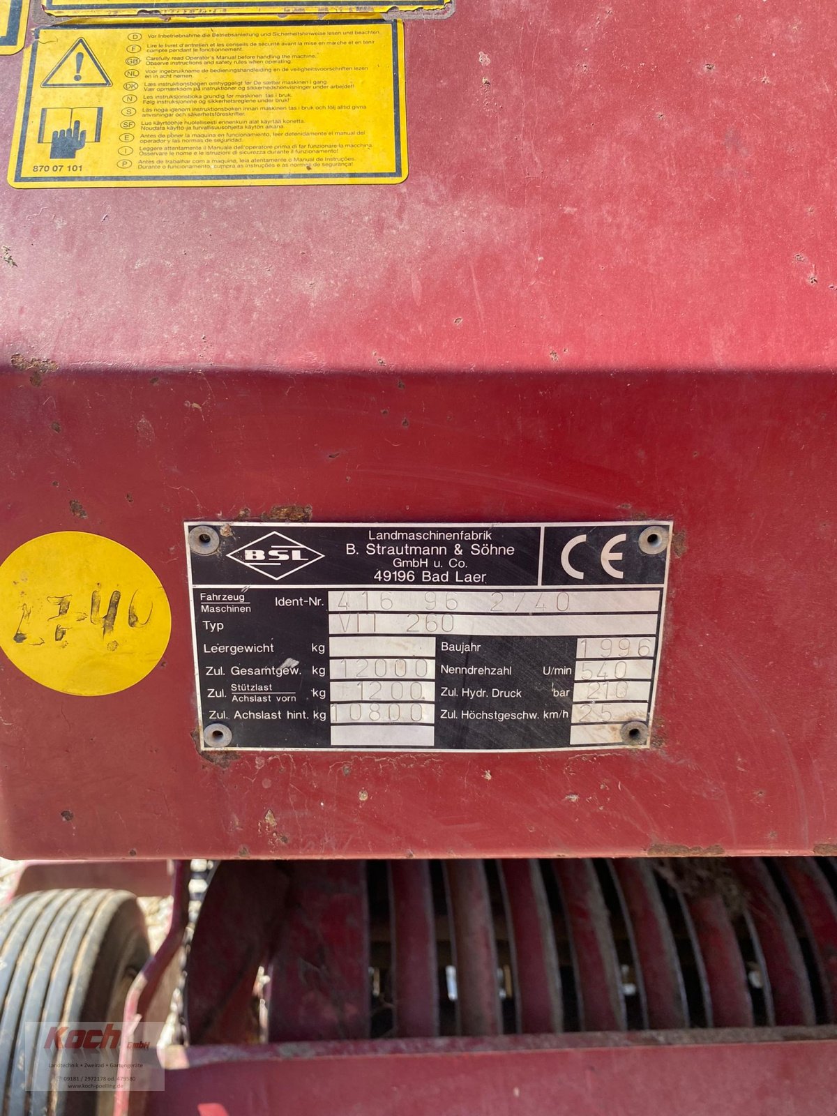 Ladewagen des Typs Strautmann Vitesse 260, Gebrauchtmaschine in Neumarkt / Pölling (Bild 4)