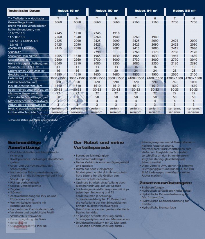 Ladewagen typu Trumag Robot 24H, Gebrauchtmaschine w Biberach (Zdjęcie 7)