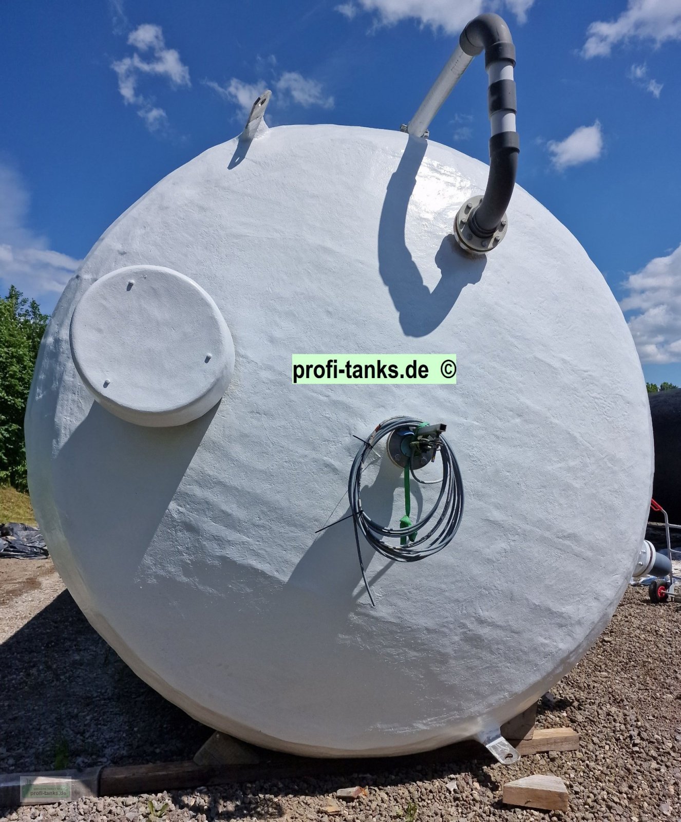Lagertank typu Reich Tank P296 - gebrauchter ca. 80 m³ / 80.000 L Polyestertank, GFK-Tank, isoliert, stehend auf Flachboden, neu gestrichen, Gebrauchtmaschine v Hillesheim (Obrázek 3)