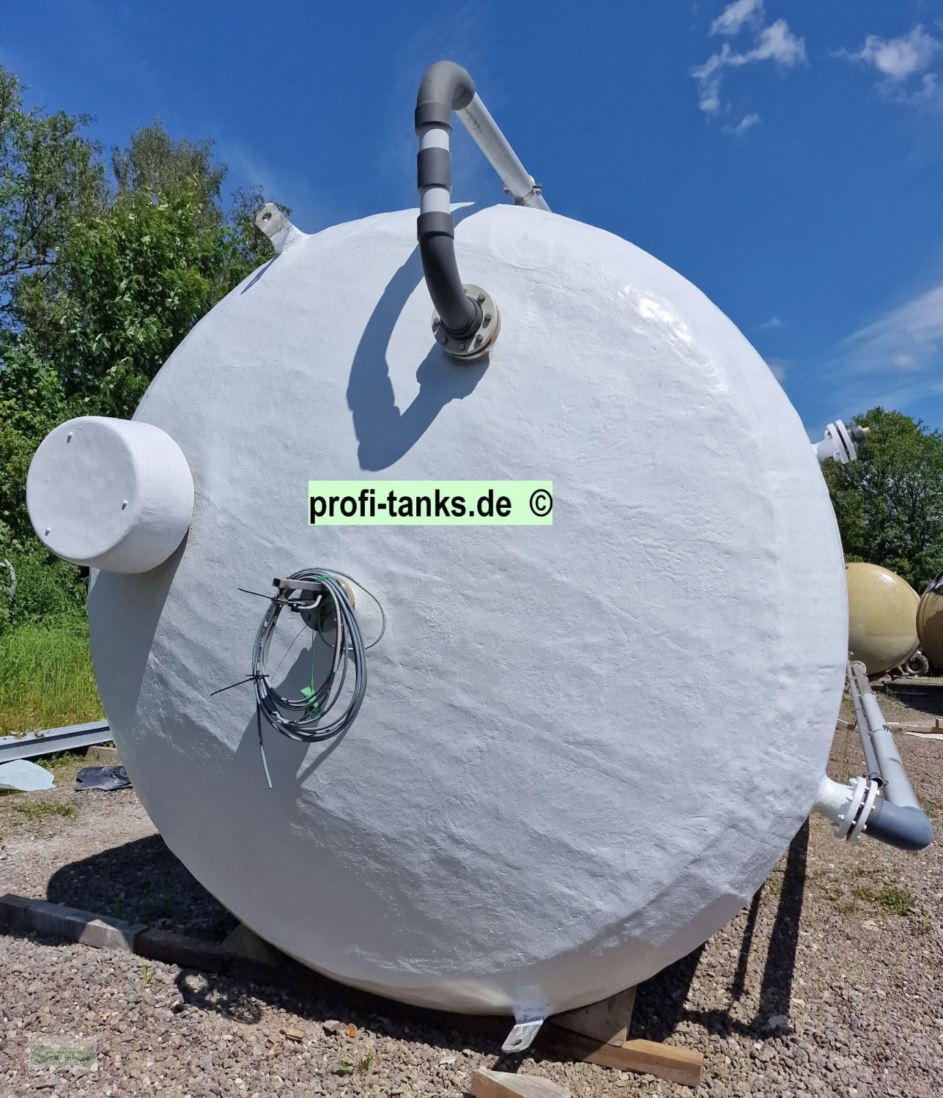 Lagertank typu Reich Tank P296 - gebrauchter ca. 80 m³ / 80.000 L Polyestertank, GFK-Tank, isoliert, stehend auf Flachboden, neu gestrichen, Gebrauchtmaschine v Hillesheim (Obrázek 4)