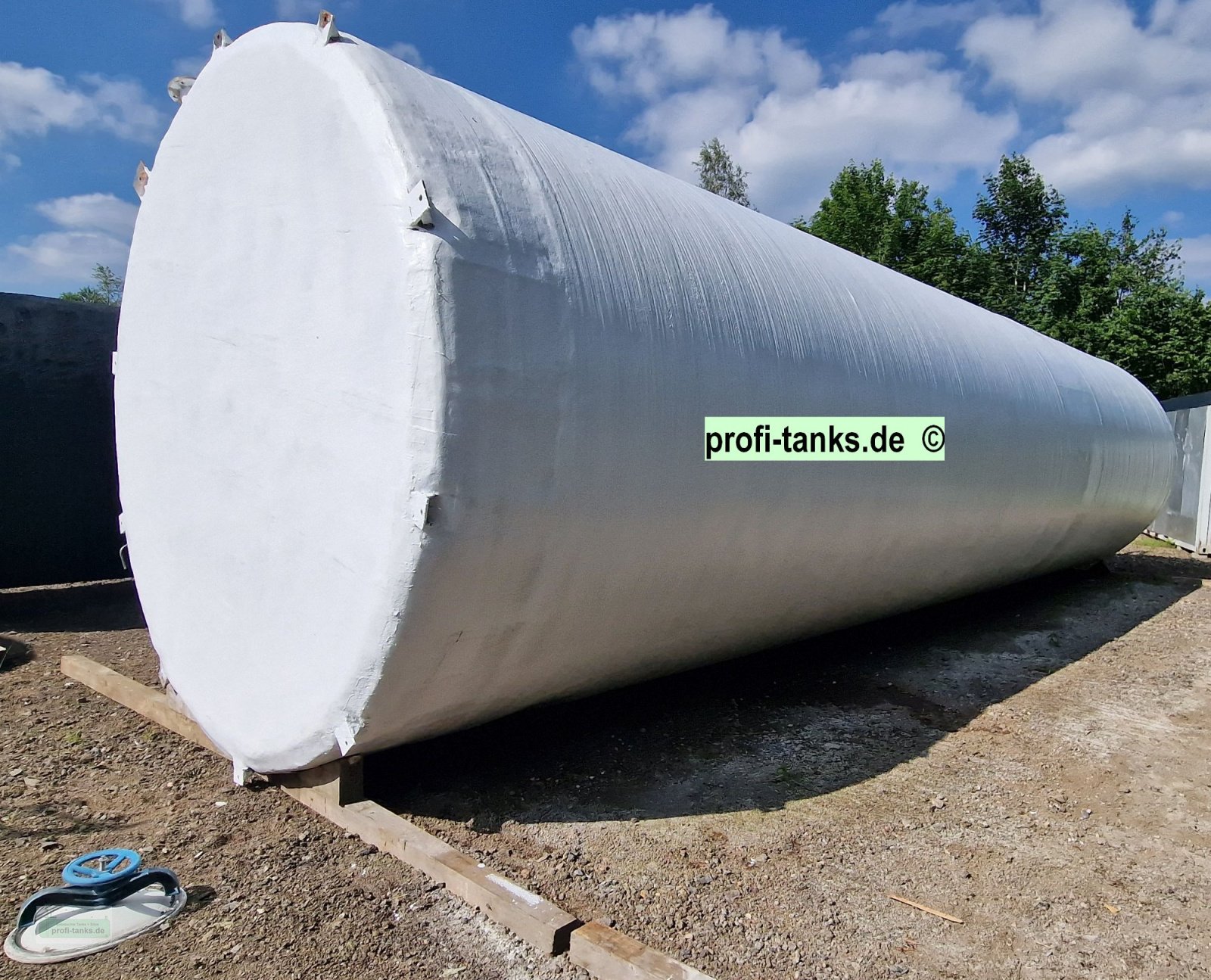 Lagertank typu Reich Tank P296 - gebrauchter ca. 80 m³ / 80.000 L Polyestertank, GFK-Tank, isoliert, stehend auf Flachboden, neu gestrichen, Gebrauchtmaschine v Hillesheim (Obrázek 9)