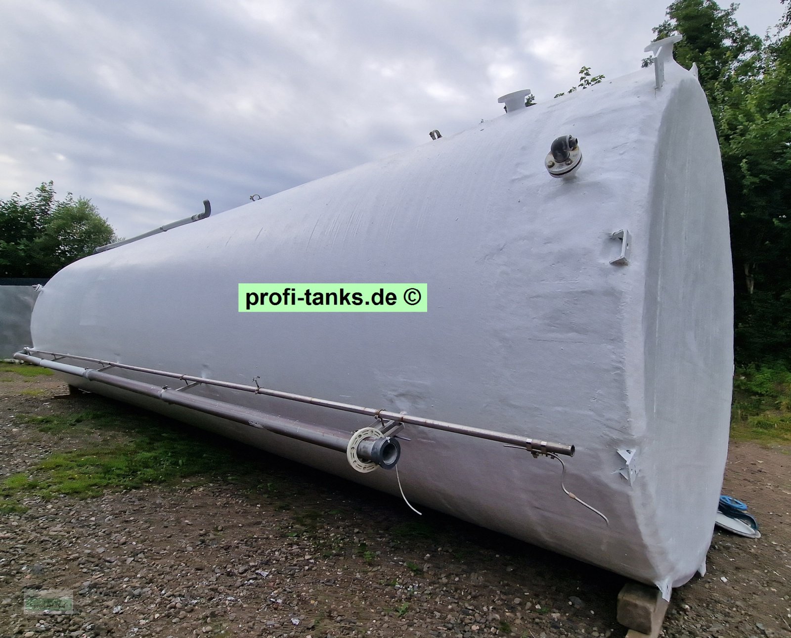 Lagertank typu Reich Tank P296 - gebrauchter ca. 80 m³ / 80.000 L Polyestertank, GFK-Tank, isoliert, stehend auf Flachboden, neu gestrichen, Gebrauchtmaschine v Hillesheim (Obrázek 11)