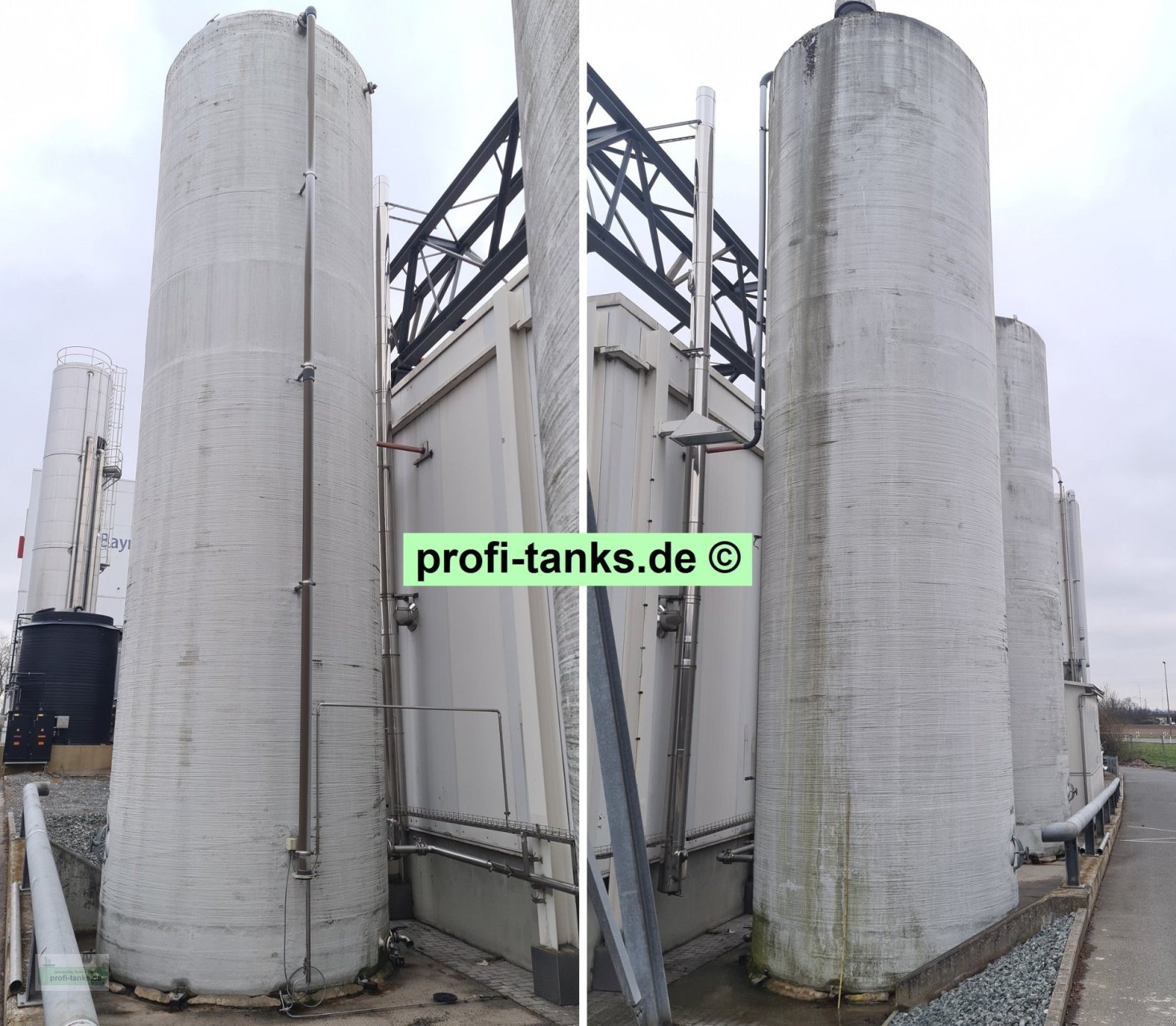 Lagertank typu Reich Tank P296 - gebrauchter ca. 80 m³ / 80.000 L Polyestertank, GFK-Tank, isoliert, stehend auf Flachboden, neu gestrichen, Gebrauchtmaschine v Hillesheim (Obrázek 13)