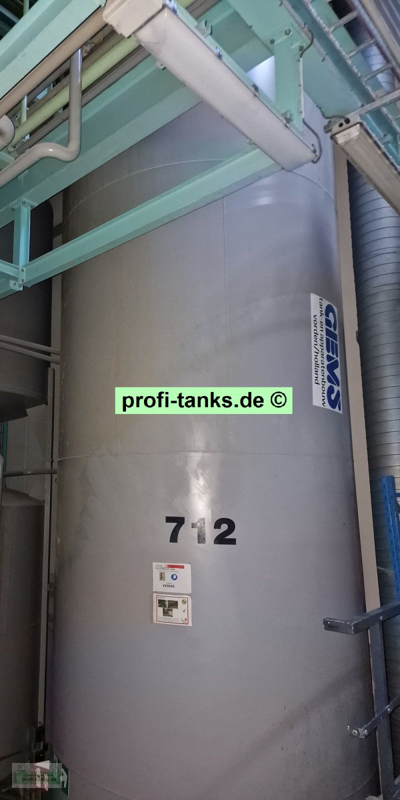 Lagertank des Typs Sonstige S58 gebrauchter 67.000 L Stahltank innen beschichtet Wassertank Lagertank Silo, Gebrauchtmaschine in Hillesheim (Bild 3)