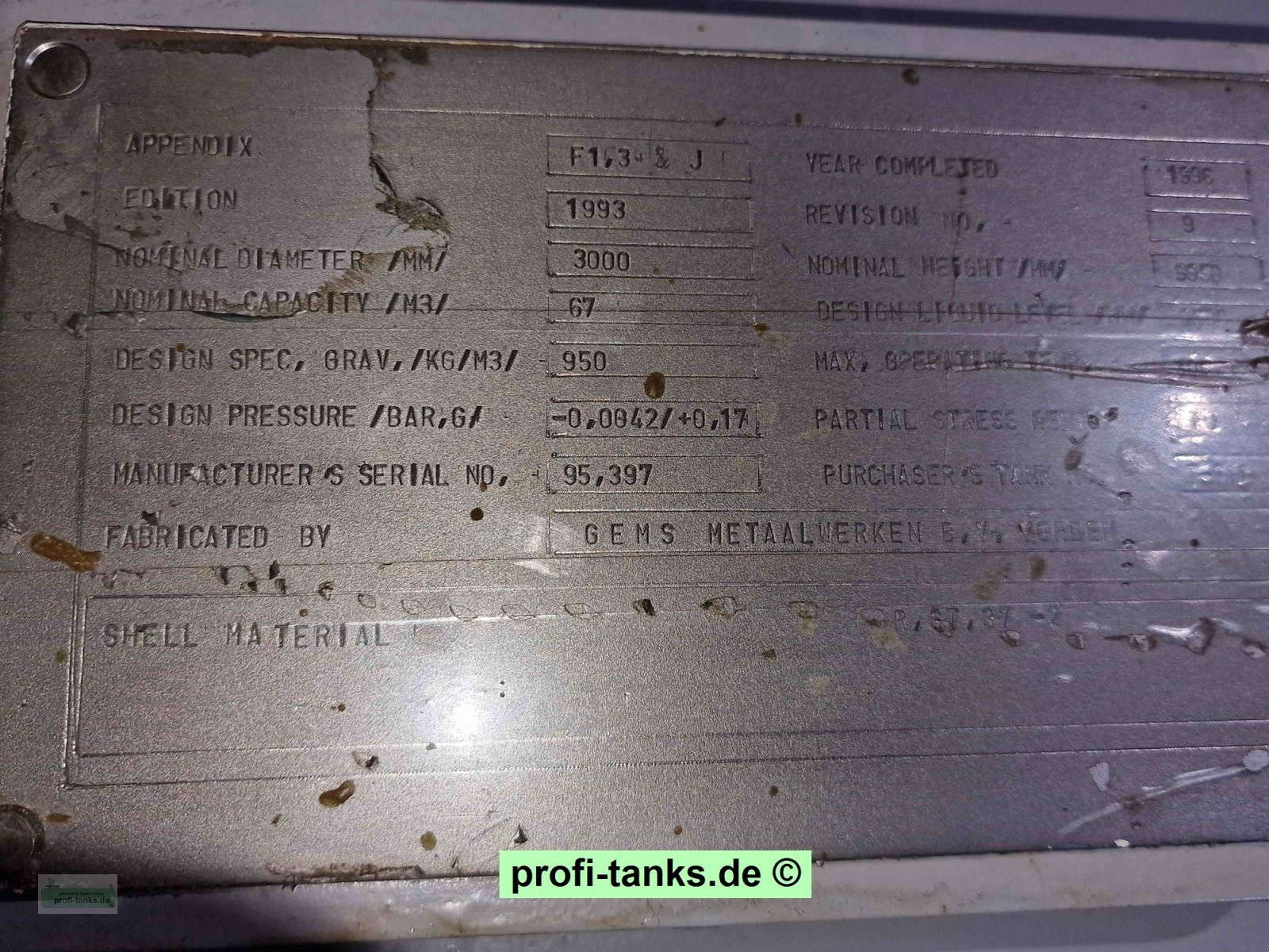 Lagertank des Typs Sonstige S58 gebrauchter 67.000 L Stahltank innen beschichtet Wassertank Lagertank Silo, Gebrauchtmaschine in Hillesheim (Bild 14)