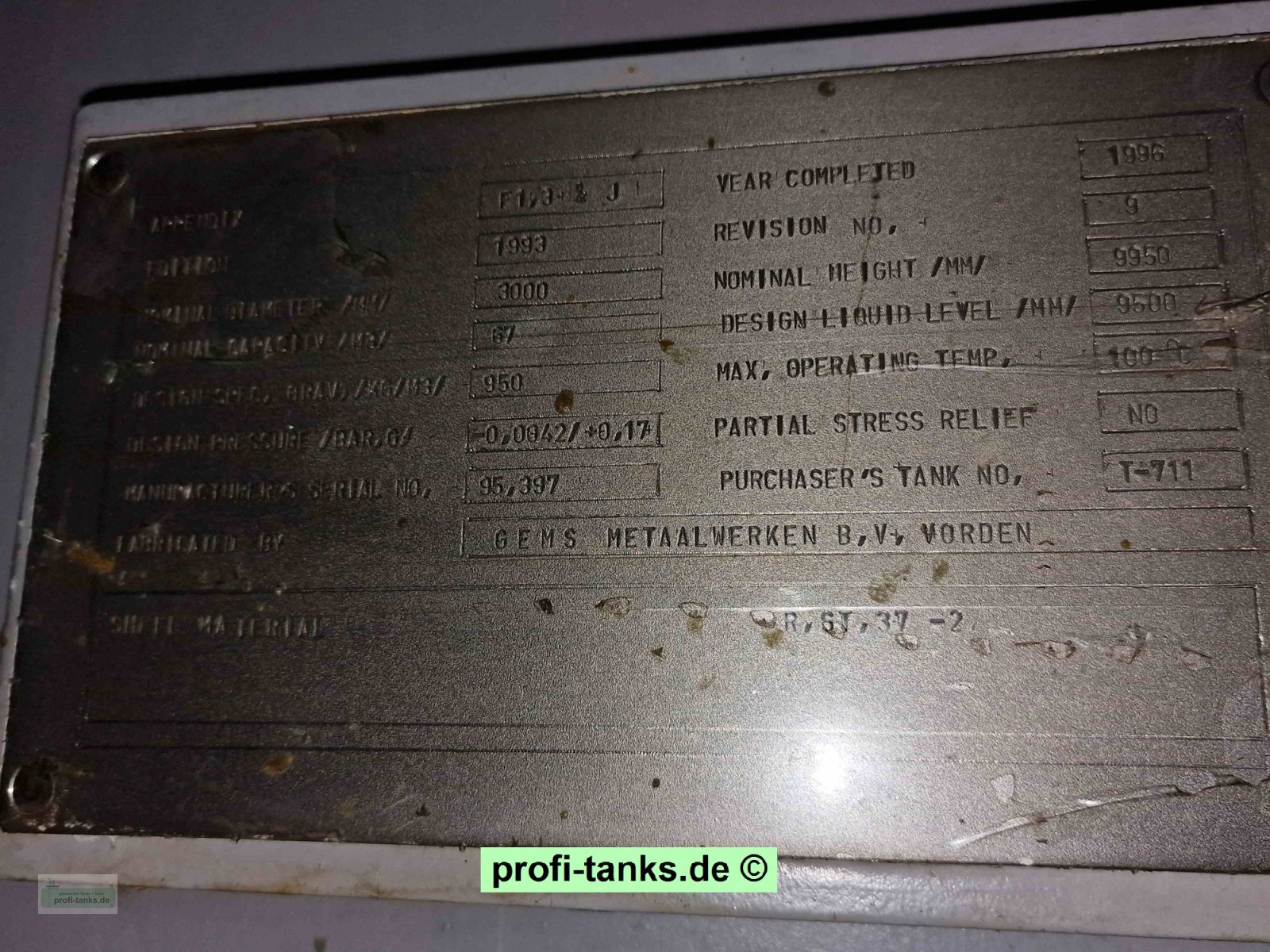 Lagertank des Typs Sonstige S58 gebrauchter 67.000 L Stahltank innen beschichtet Wassertank Lagertank Silo, Gebrauchtmaschine in Hillesheim (Bild 15)