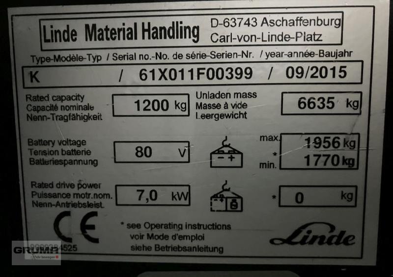 Lagertechnik & Kommissionieren tip Linde K-Schwenkschubgabel 011, Gebrauchtmaschine in Friedberg-Derching (Poză 11)