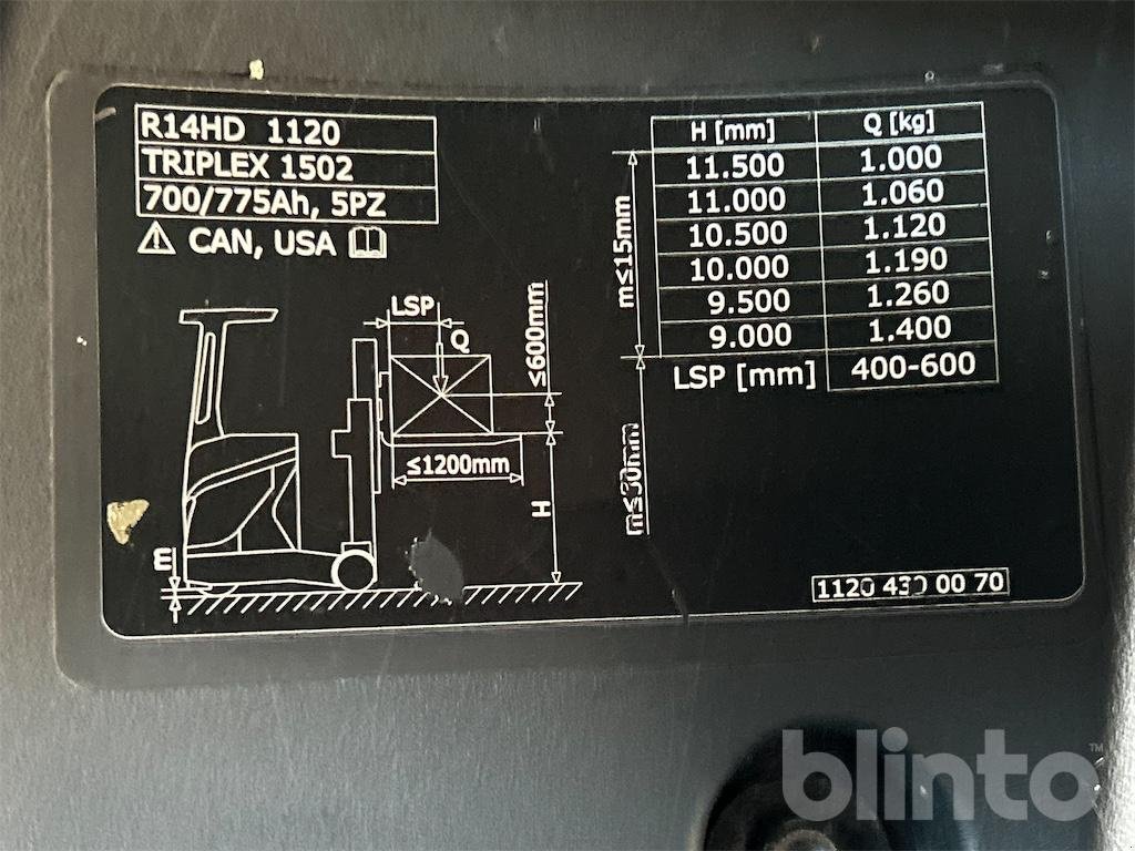 Lagertechnik & Stapeln vrste Linde R14HD-01, Gebrauchtmaschine v Düsseldorf (Slika 7)