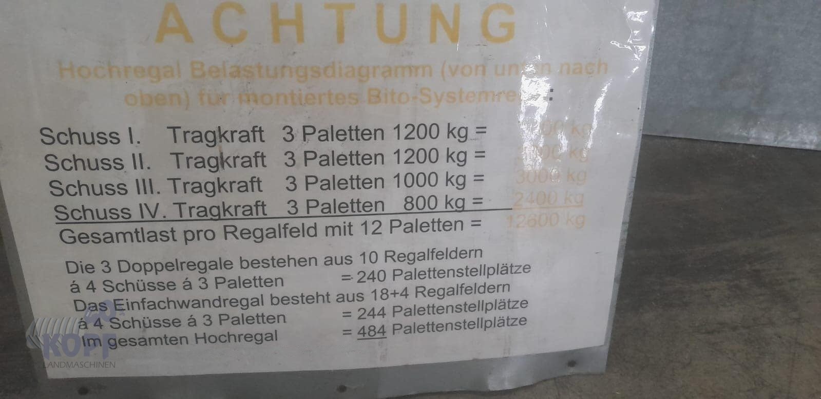 Lagertechnik & Stapeln des Typs Sonstige Hochregalanlage für Schmalgangstapler und sonstige, Gebrauchtmaschine in Schutterzell (Bild 4)