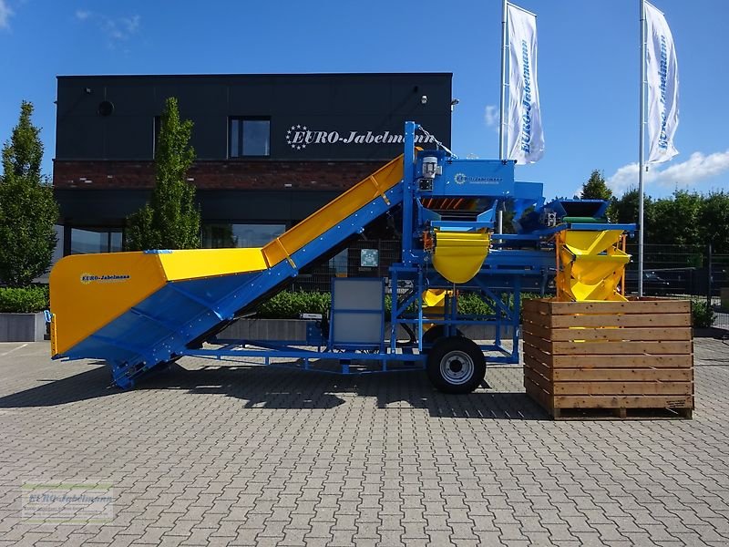 Lagertechnik des Typs EURO-Jabelmann Sturzbunker V 45120, Spiralenterder, Siebband, Kistenfüller, NEU, Neumaschine in Itterbeck (Bild 1)