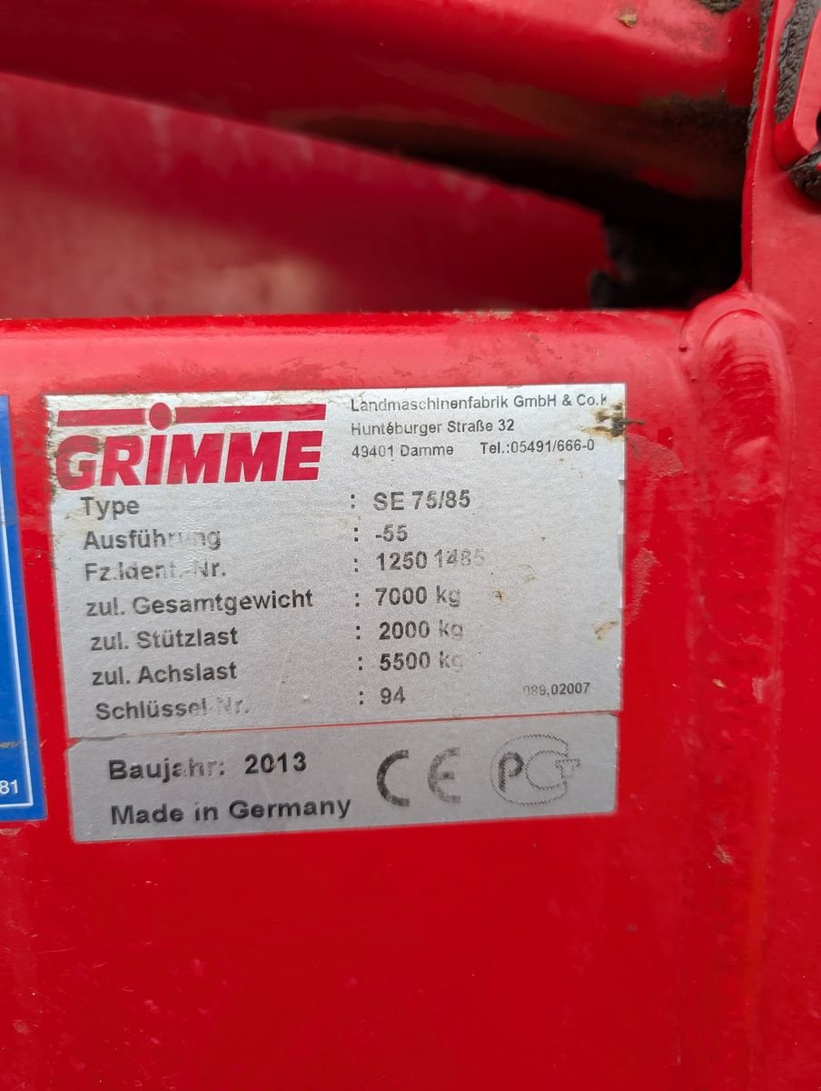 Lagertechnik des Typs Grimme SE 75 - 55, Vorführmaschine in Harmannsdorf-Rückersdorf (Bild 21)