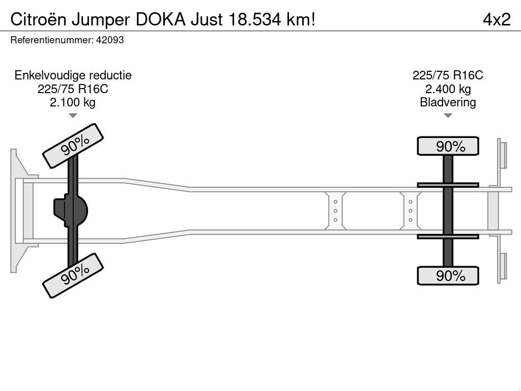 LKW tipa Citroen Jumper DOKA Just 18.534 km!, Gebrauchtmaschine u ANDELST (Slika 10)