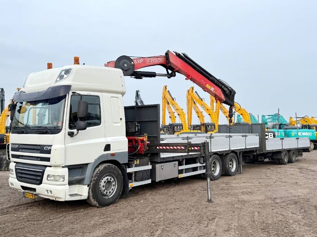 LKW typu DAF CF85.410 + 21m kran Fassi Crane 21ton/m + Trailer, Gebrauchtmaschine v Veldhoven (Obrázek 1)