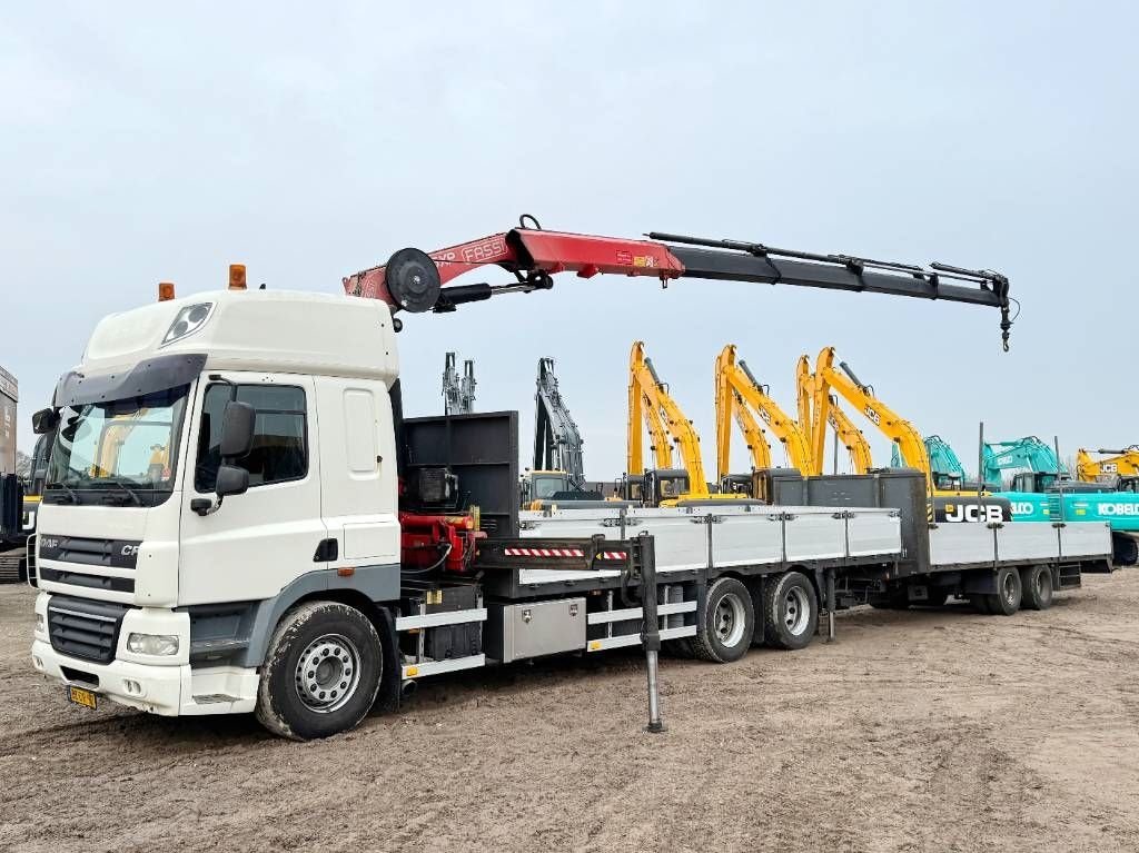 LKW typu DAF CF85.410 + 21m kran Fassi Crane 21ton/m + Trailer, Gebrauchtmaschine v Veldhoven (Obrázek 2)