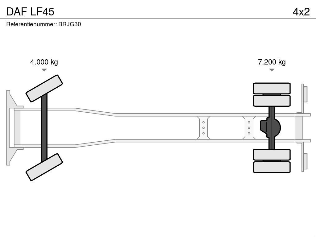 LKW Türe ait DAF LF45, Gebrauchtmaschine içinde Barneveld (resim 11)