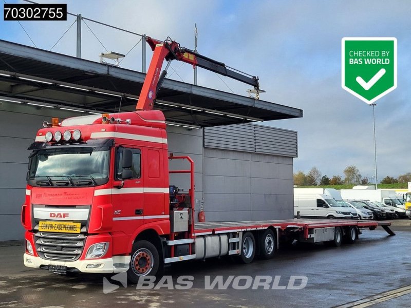 LKW del tipo DAF XF 440 XF 6X2 NL-Truck Transporter APK HMF 900-K2 crane Winch Li, Gebrauchtmaschine en Veghel (Imagen 1)